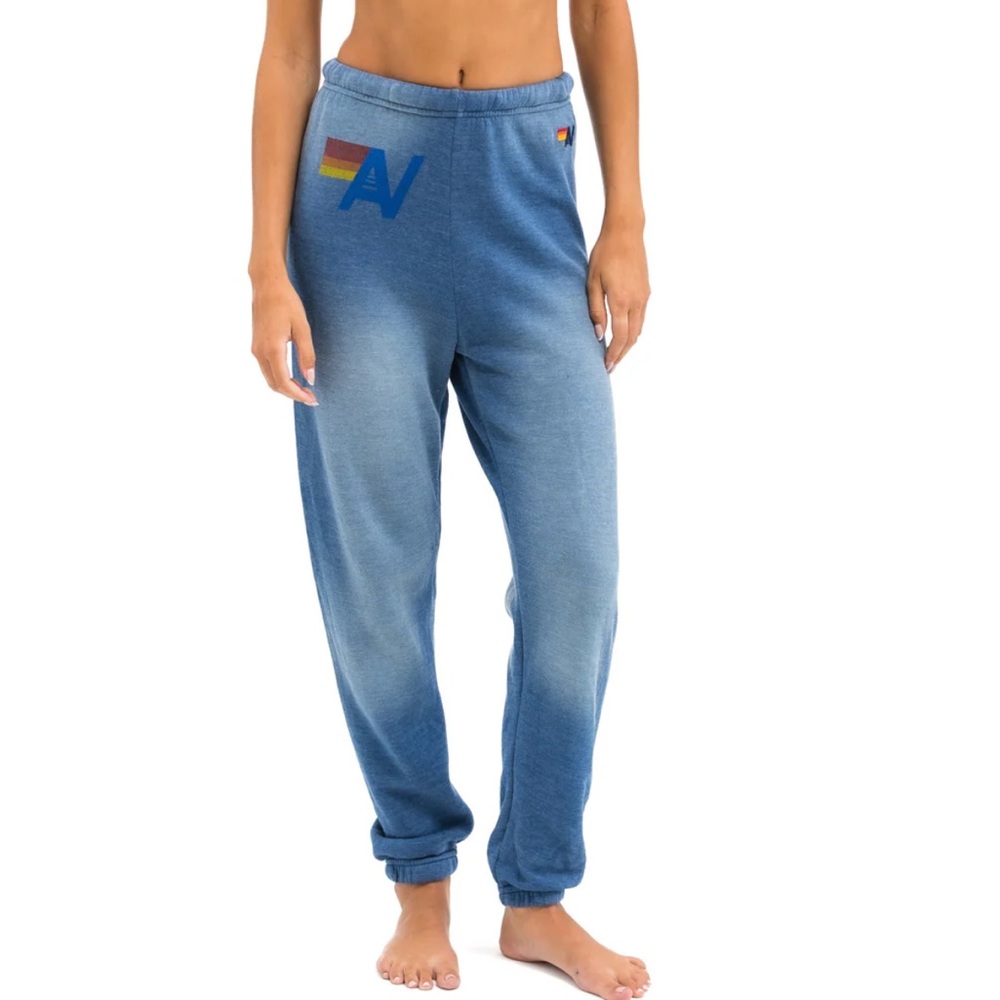 *Like New* Aviator Nation Vintage Logo Sweatpants in Faded Water Size XS